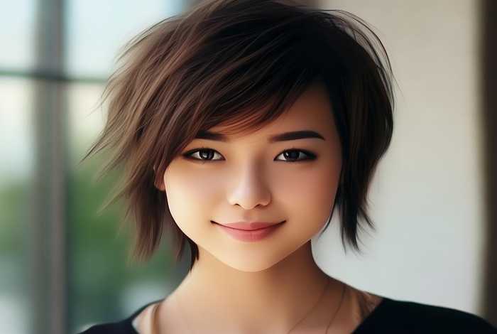 短发女生活照片头像高清，短发女生活照片头像高清图