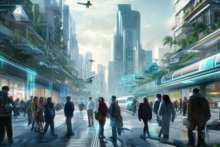关于未来人类生活的科技画；关于未来人类生活的科技画作品