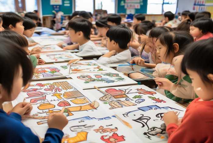 汉字与生活用品的创意画、汉字与生活用品的创意画六年级