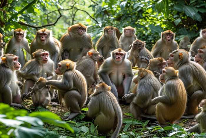 猴子群居生活 - 猴子群居生活与人类相似吗