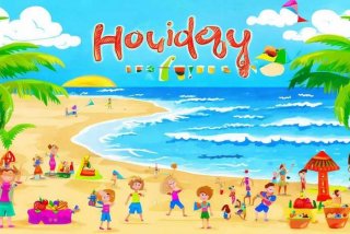 快乐的假期生活手抄报五年级（快乐的假期生活手抄报五年级上册）