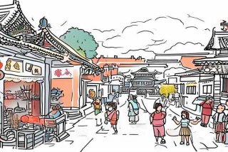 北京人生活场景想象图简笔画 - 北京人生活场景想象图简笔画大全