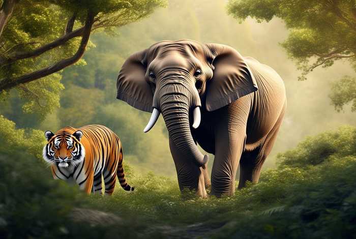 大象和虎生活习惯(大象和老虎生活在一起吗) 大象和虎生活习惯(大象和老虎生活在一起吗)
