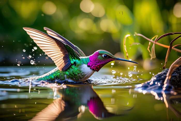 蜂鸟怎么生活 - 蜂鸟怎么生活在水里