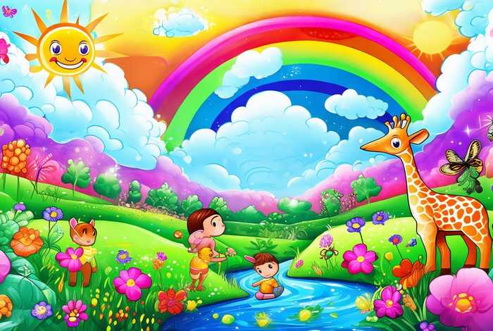 儿童画美好生活范画（儿童画美好生活范画图片）