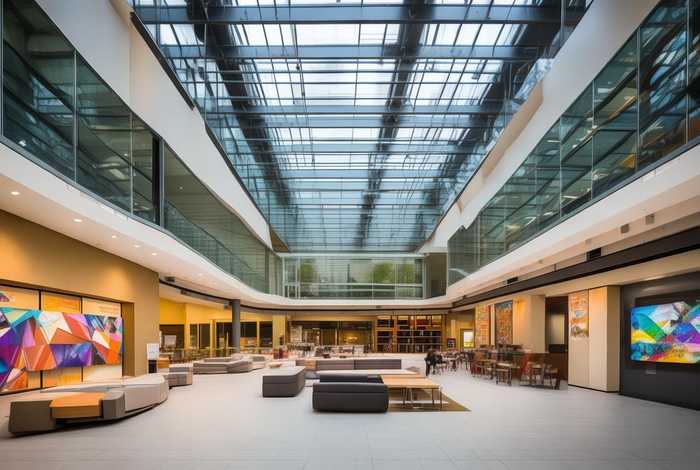 大学生活动中心设计效果图；大学生活动中心设计效果图片