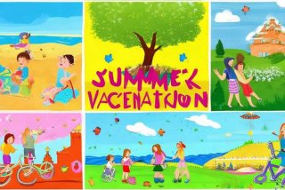 多彩的暑假生活的手抄报；多彩的暑假生活的手抄报图片