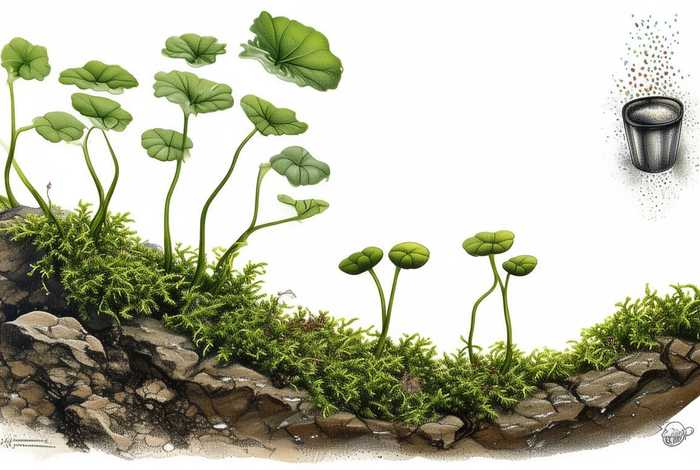 地钱生活史图解 地钱生活史图解手写