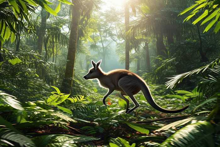 袋鼠生活在热带雨林；袋鼠生活在热带雨林还是森林
