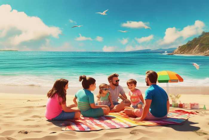 画一幅快乐的假期生活简单图；画一幅快乐的假期生活简单图片