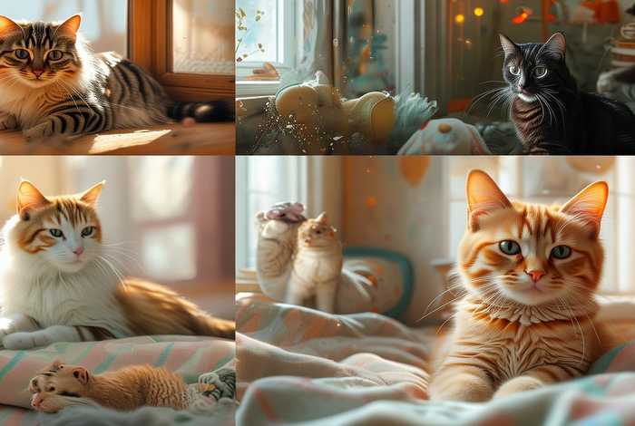 猫咪生活视频；猫咪的生活日常视频系列