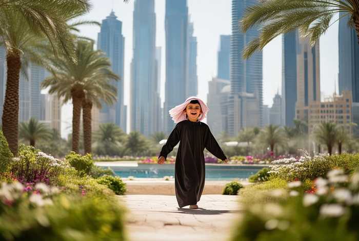 迪拜人的真实生活儿童，迪拜本地人的真实生活