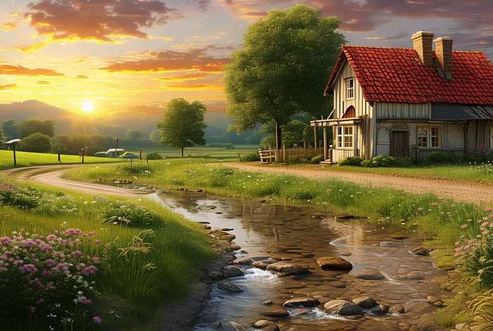 故乡生活景物；故乡生活景物描写片段