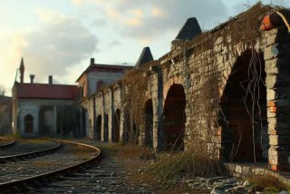 川沙微生活 上川铁路线旱桥，上川铁路川沙站旧址