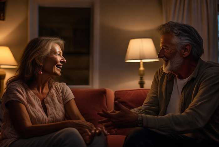 夫妻夜聊 两夫妻聊天到深夜的说说