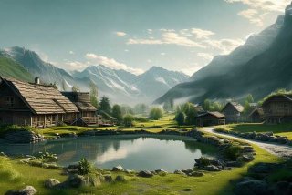 大山世外桃源生活；山里的世外桃源生活