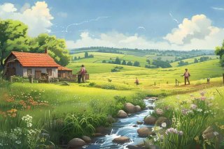 关于田园生活的作文结尾（关于田园生活的作文结尾怎么写）