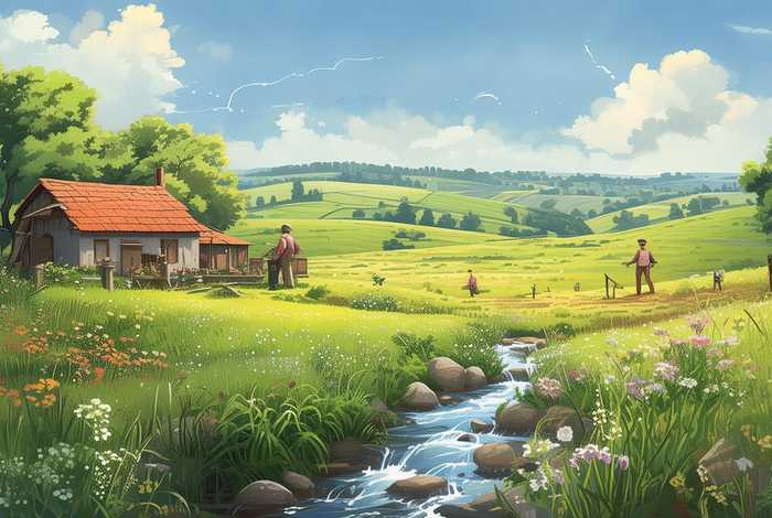 关于田园生活的作文结尾（关于田园生活的作文结尾怎么写）