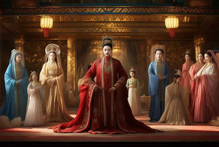 古代皇帝的后宫；古代皇宫里后宫的职位