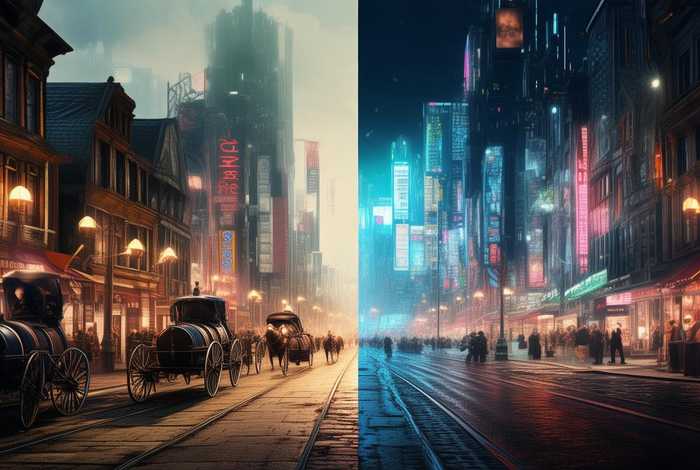 科技改变生活的图片对比（科技改变生活图片对比照）