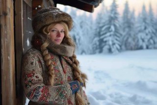 俄罗斯女性冬季生活、俄罗斯女性冬季生活图片