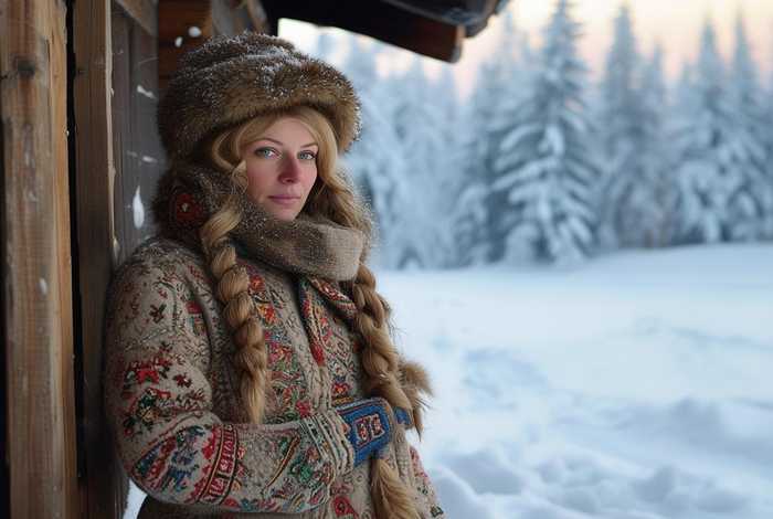 俄罗斯女性冬季生活、俄罗斯女性冬季生活图片