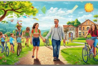 关于健康生活的绘画 - 关于健康与生活的绘画