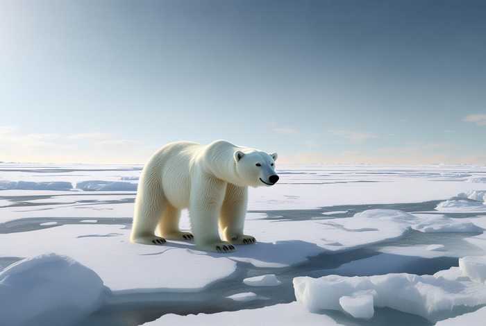 北极熊的生活习性是什么英语 - 北极熊生活在北极的英语