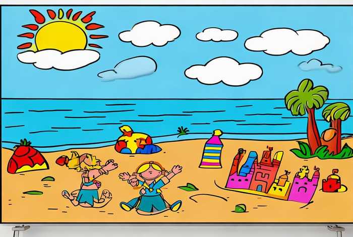 多彩的假期生活手抄报一年级 - 多彩的假期生活手抄报一年级简单