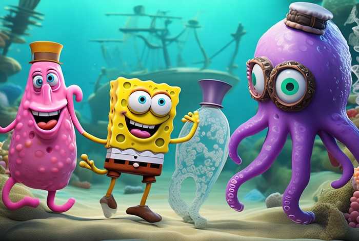 海绵宝宝海底四怪 - 海绵宝宝海底四怪图片