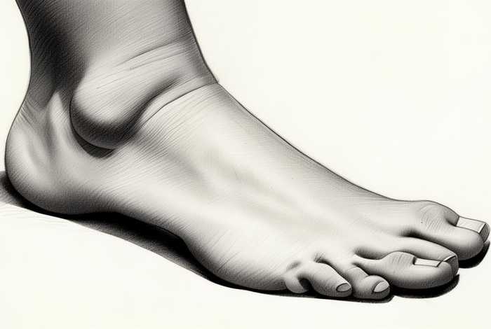 脚的照片简笔画；脚的图片 简笔画