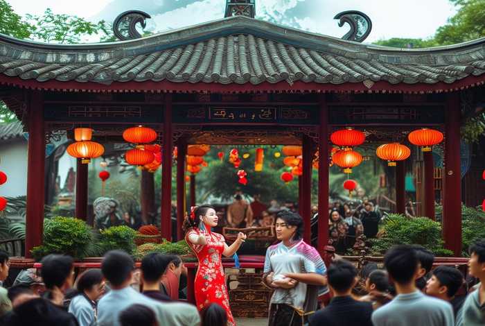 乐坊酒楼、乐坊酒楼,抛绣球招婿是哪个景点