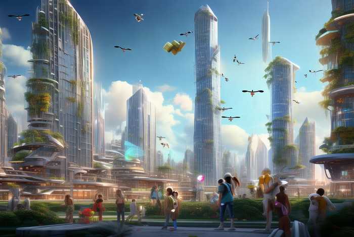 关于未来生活的绘画作品六年级；关于未来生活的绘画作品六年级上册