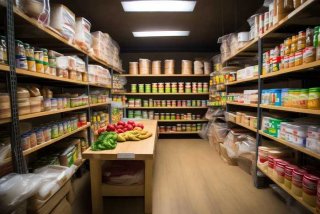 储存生活物资；生活物资储备