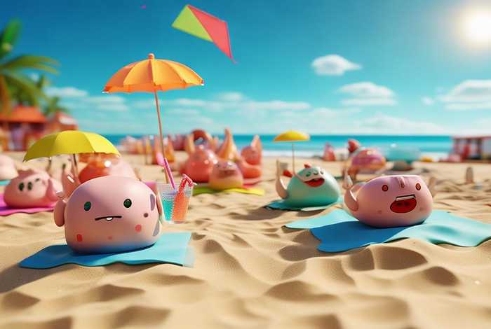 画一幅假期生活画Q版，画一幅假期生活画q版