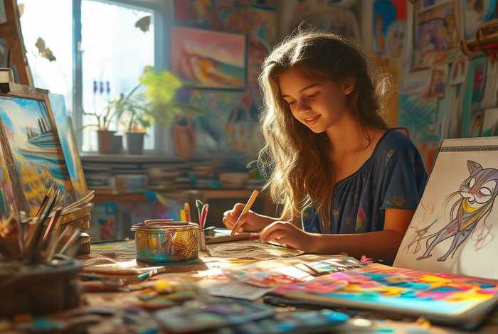 课余生活画画300字,课余生活画画300字左右 课余生活画画300字,课余生活画画300字左右