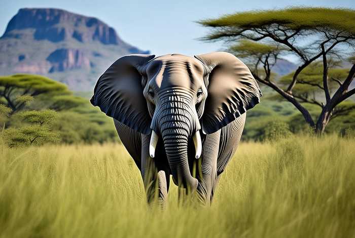 大象生活在什么地方图片、大象通常生活在什么地方