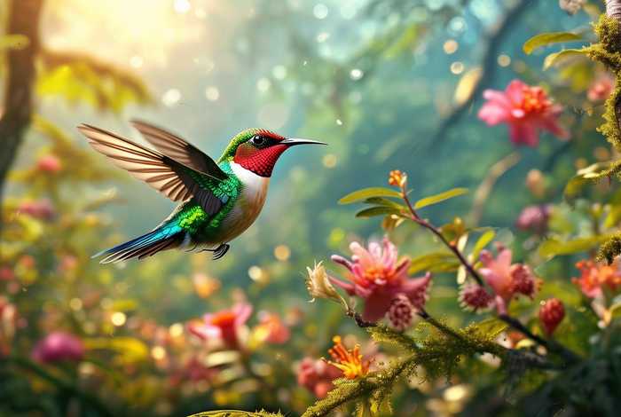 蜂鸟生活;蜂鸟生活在什么地区 蜂鸟生活;蜂鸟生活在什么地区