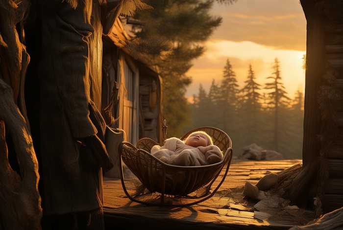 独自生活的小猎户在自家门口捡到还是婴儿的女主的小说