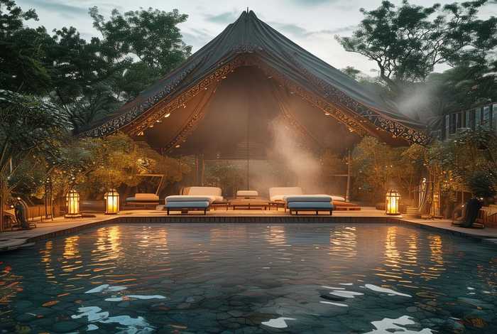 大悦汤温泉汗蒸生活馆帐篷、大悦汤温泉汗蒸生活馆怎么样