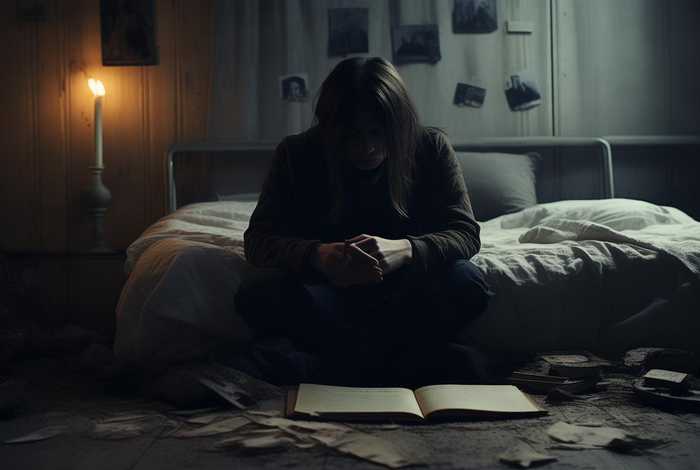 对生活绝望的图片 伤心（对生活绝望的句子说说心情图片）