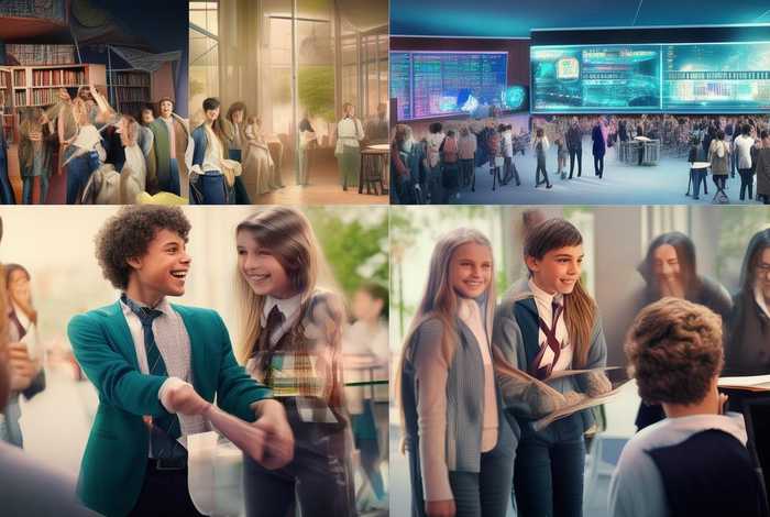 关于学校生活的图片；关于学校生活的图片大全