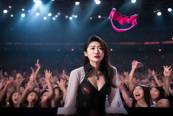 韩国女明星当众将内裤扔向观众席、韩国女明星当众将内裤扔向观众席的视频