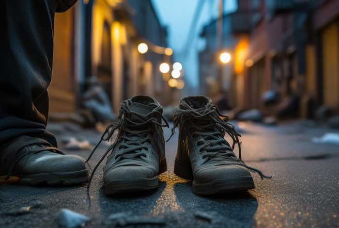 流浪汉十年没脱过鞋，糖尿病流浪汉十年没脱过鞋