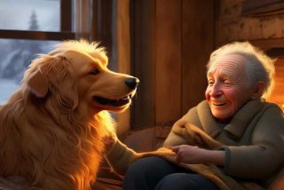 宠物与主人的温馨图片、宠物与主人的温馨图片卡通