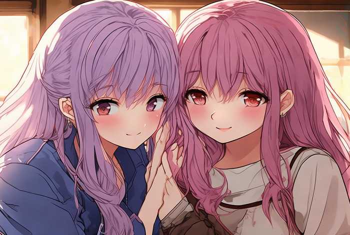 百合闺蜜日常、闺蜜百合cp动漫头像