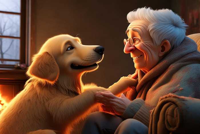 宠物与主人的温馨图片、宠物与主人的温馨图片卡通