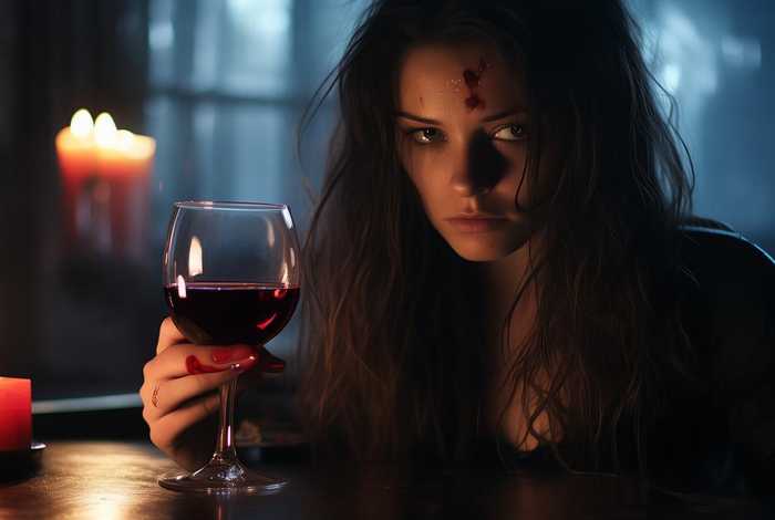 红酒图片生活照真实伤感 - 红酒图片生活照真实伤感女