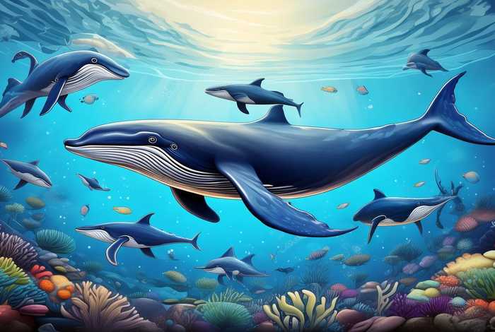 鲸鱼生活在哪里简笔画 - 鲸鱼生活在哪里吃什么