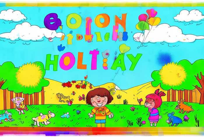 快乐的假期生活手抄报二年级，快乐的假期生活手抄报二年级简单